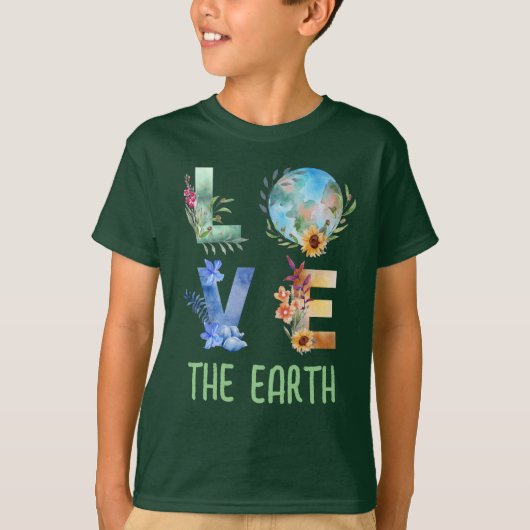 地球を愛しよう Tシャツ (正面)