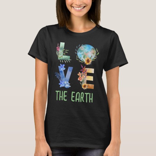 地球を愛しよう  Tシャツ (正面)