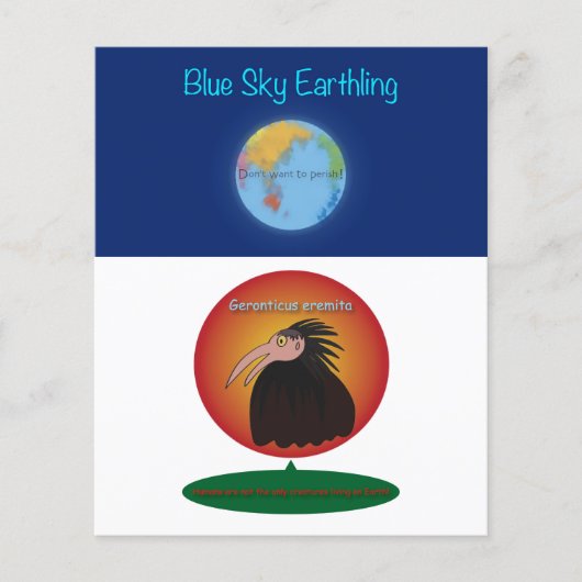 地球を愛する チラシ (正面)