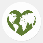 地球を愛する ラウンドシール (正面)