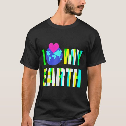 地球を愛する - 環境保護 Tシャツ (正面)