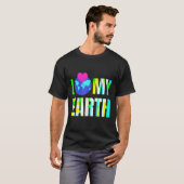 地球を愛する - 環境保護 Tシャツ (正面フル)