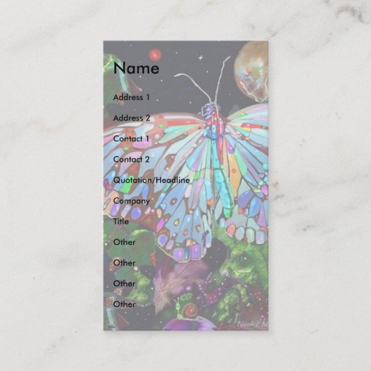 地球を愛せよ！ 名刺 (正面)