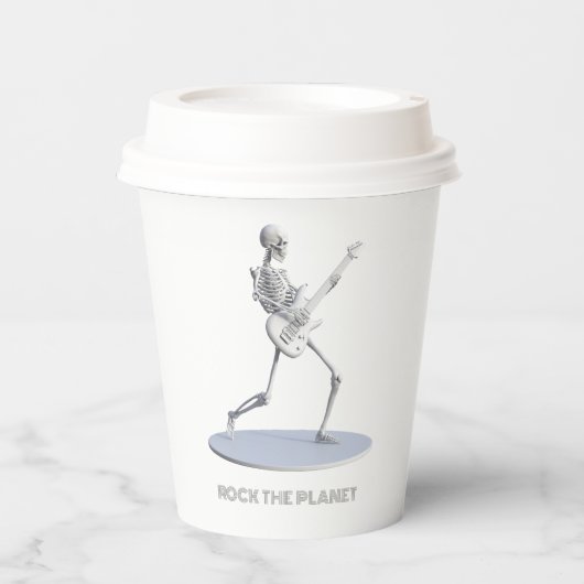 地球を揺り動かす 紙コップ (正面)