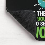 地球を救うあなたの母の気候変動を尊重する マウスパッド (コーナー)