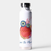 地球を救うかわいい ウォーターボトル (左面)