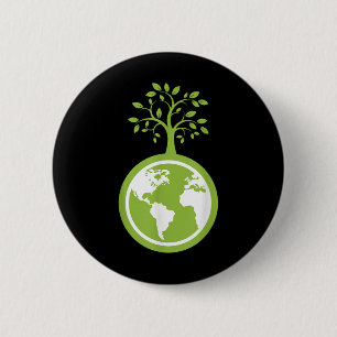 地球を救う救- The Earth Environmental Pro 缶バッジ