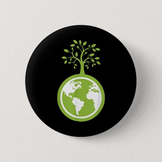 地球を救う救- The Earth Environmental Pro 缶バッジ (正面)