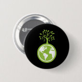 地球を救う救- The Earth Environmental Pro 缶バッジ (正面&裏面)