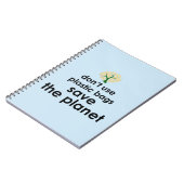 地球を救う ノートブック (左側)