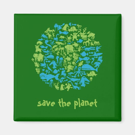 地球を救う マグネット (正面)