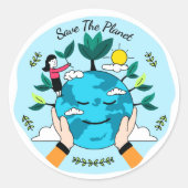 地球を救う ラウンドシール (正面)