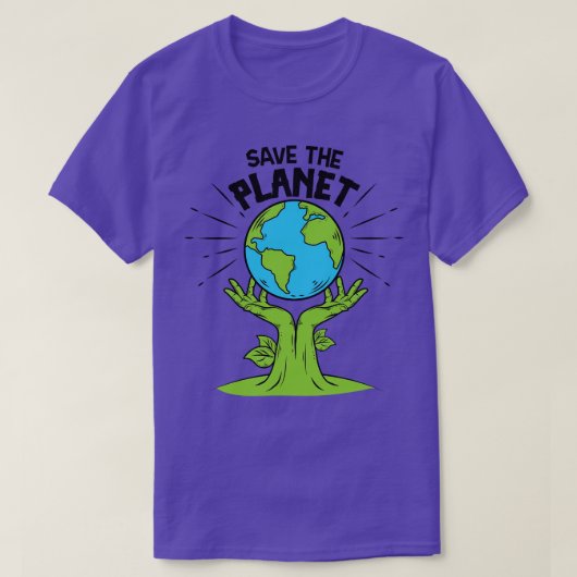 地球を救う Tシャツ (デザイン正面)