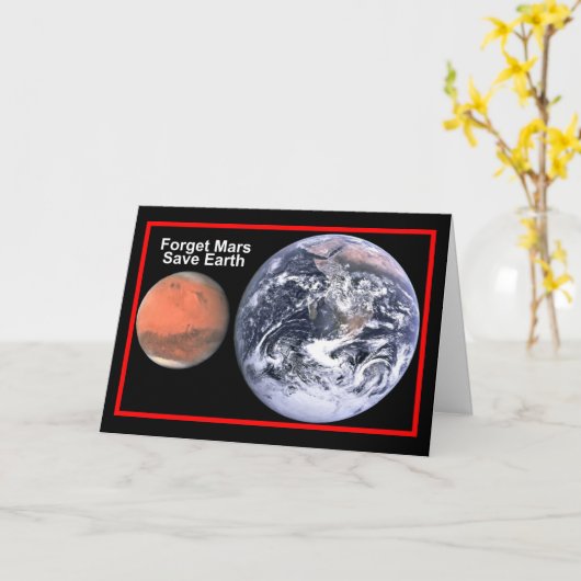 地球を救え カード (黄色い花)