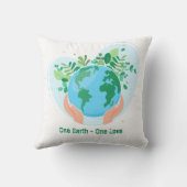 地球を救え。ワンアース・ワン・ラブ クッション (裏面)