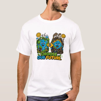 地球を救え 気候変動アクション Tシャツ