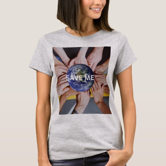 地球を救え Tシャツ (正面)