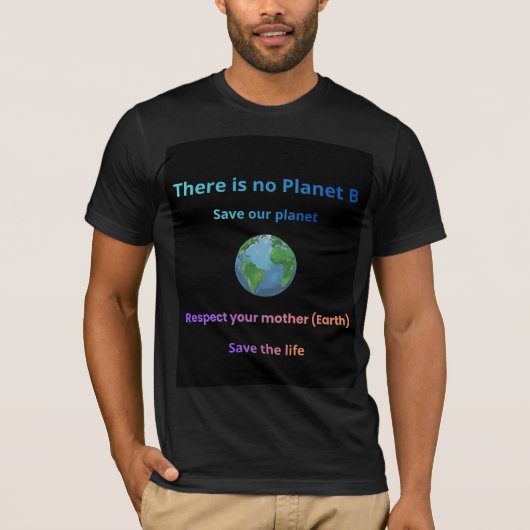 地球を救おう Tシャツ (正面)