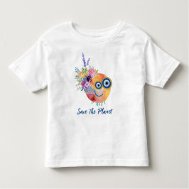 地球を救おうTシャツ トドラーTシャツ