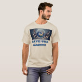 地球を救おうTシャツ Tシャツ (正面フル)