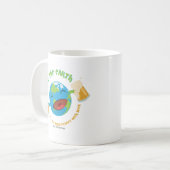 地球を救って下さい コーヒーマグカップ (正面左)