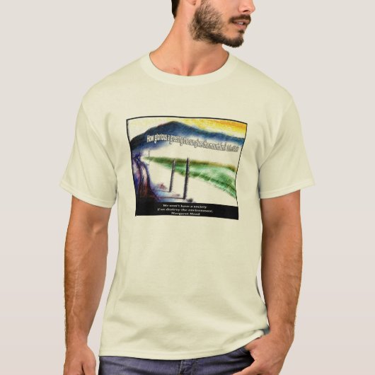 地球を救って下さい Tシャツ (正面)