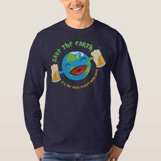地球を救って下さい Tシャツ (正面)