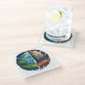 地球を殺すな ガラスコースター (アングル)