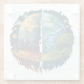 地球を殺すな ガラスコースター (裏面)