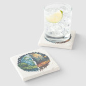 地球を殺すな ストーンコースター (横)