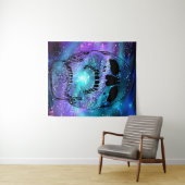 地球を消費するスカル-スカル タペストリー (インサイチュ(横))