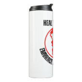 地球を癒し、持続可能性を受け入れる タンブラー (回転左)