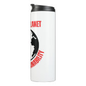 地球を癒し、持続可能性を受け入れる タンブラー (回転右)