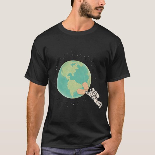 地球を癒せ Tシャツ (正面)