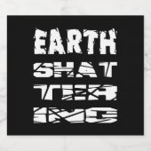 地球を粉々にする ビールラベル (シングルラベル)