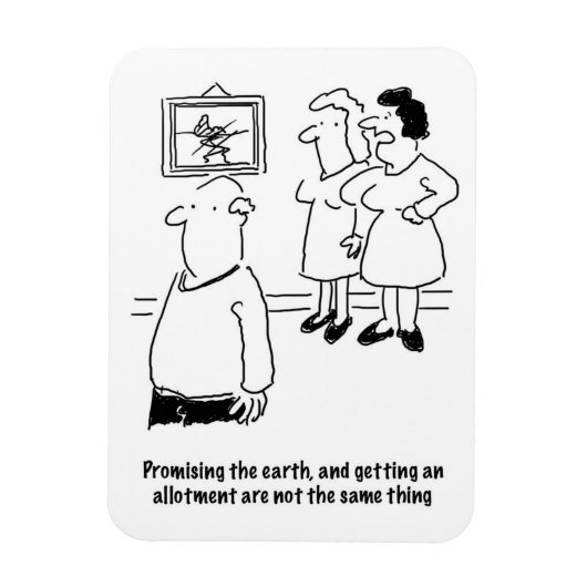 地球を約束する - ただの区画取得 マグネット (縦)