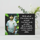 地球を良く扱う |トロピカルボーイフラットグリーティング カード (スタンド正面)