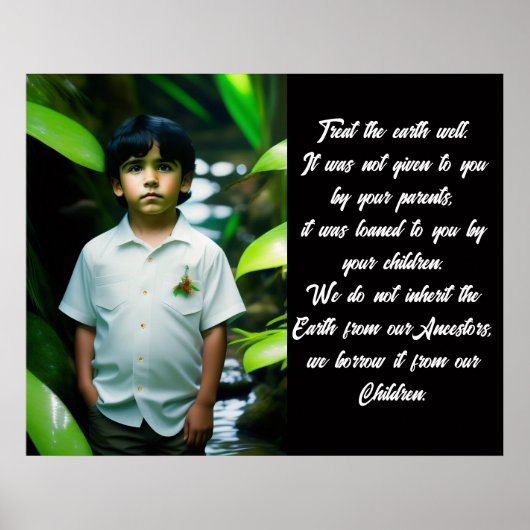 地球を良く扱う |トロピカルボーイ ポスター (正面)