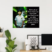 地球を良く扱う |トロピカルボーイ ポスター (ホームオフィス)