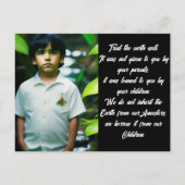 地球を良く扱う |トロピカルボーイ ポストカード (正面)