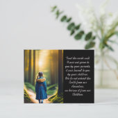 地球を良く扱う |フォレストガール ポストカード (スタンド正面)