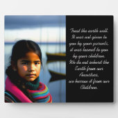 地球を良く扱う |魚釣りビレッジガール フォトプラーク (正面)