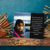 地球を良く扱う |魚釣りビレッジガール フォトプラーク (側面)