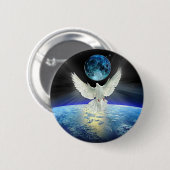 地球を覆う平和の宇宙 缶バッジ (正面&裏面)