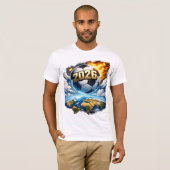 地球を超えるフットボール Tシャツ (正面フル)
