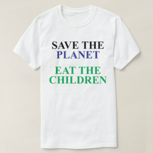 地球を食べ救う Tシャツ