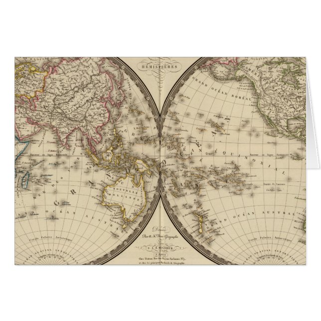 地球を2つの半球に (正面横)