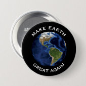 "地球を"青い地球と素晴らしく再度させて下さい 缶バッジ (正面&裏面)