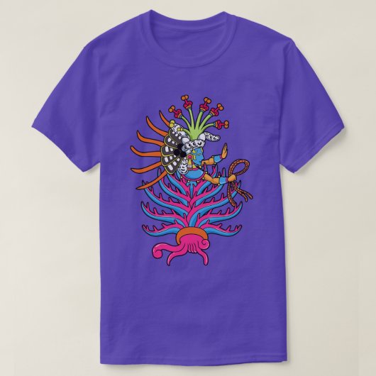 地球アステカ女神マヤフエル1 Tシャツ (デザイン正面)