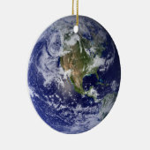 地球イメージクリスマス セラミックオーナメント (右)